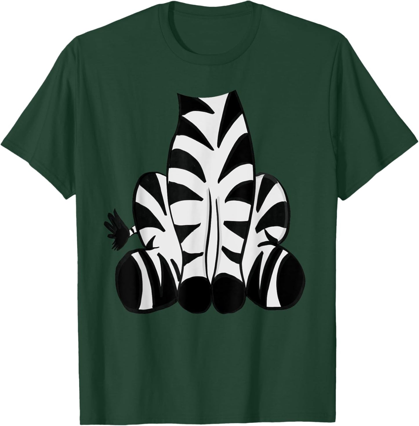 Zebra Halloween Costume Shirt - Cute Pretend Zebra Outfit T-Shirt - T-Shirt | Forest