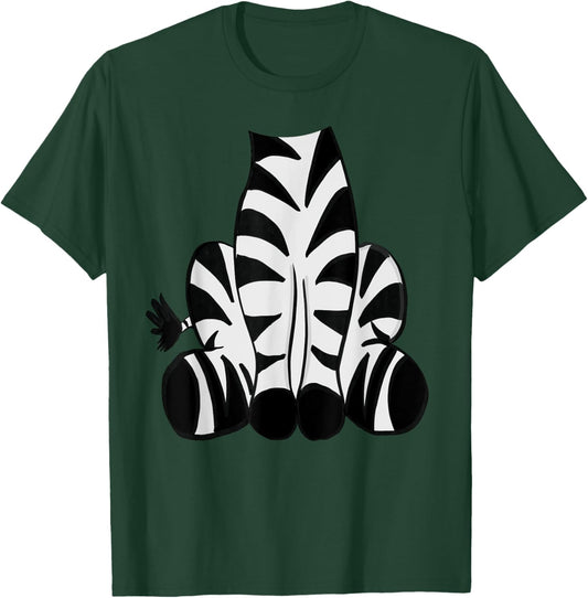 Zebra Halloween Costume Shirt - Cute Pretend Zebra Outfit T-Shirt - T-Shirt | Forest