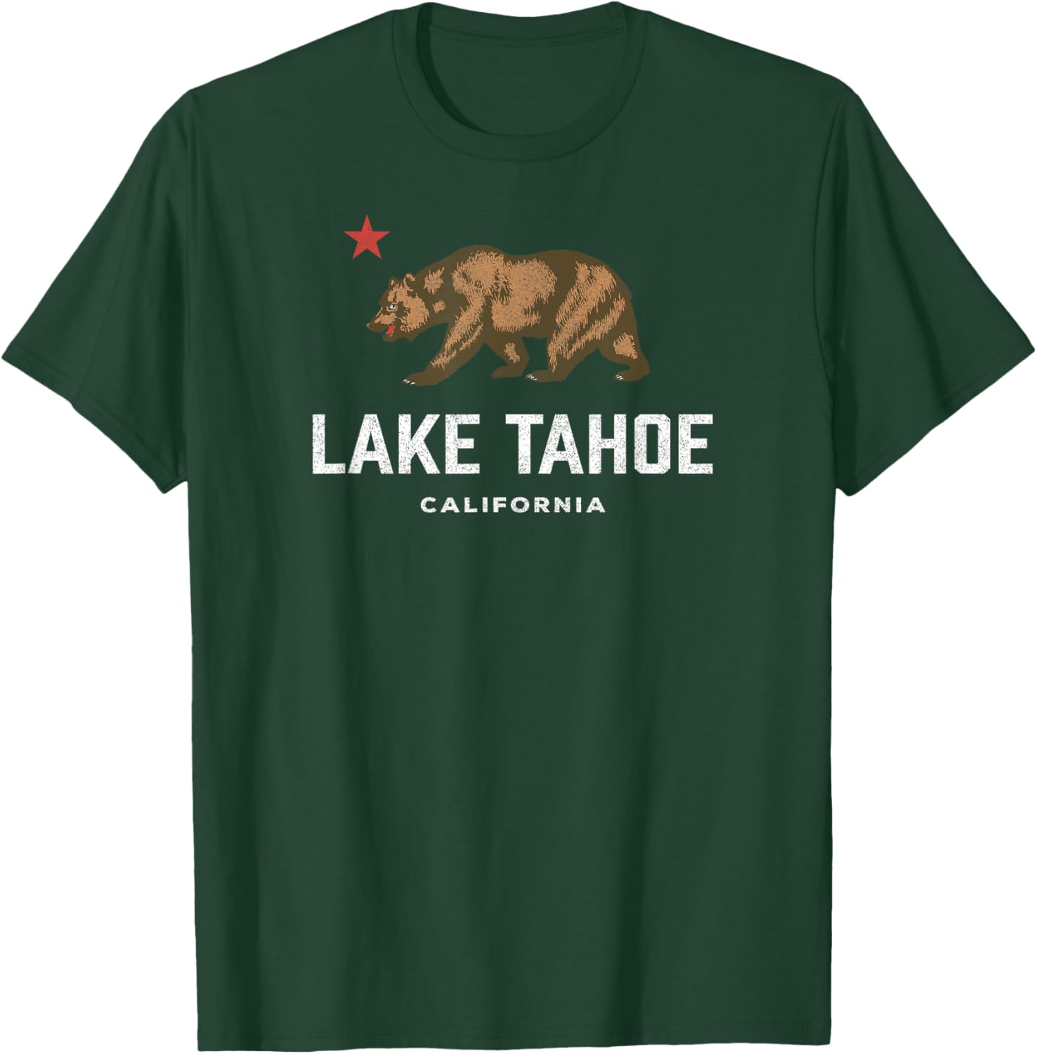 Vintage Lake Tahoe California Bear Souvenir T-Shirt - T-Shirt | Forest