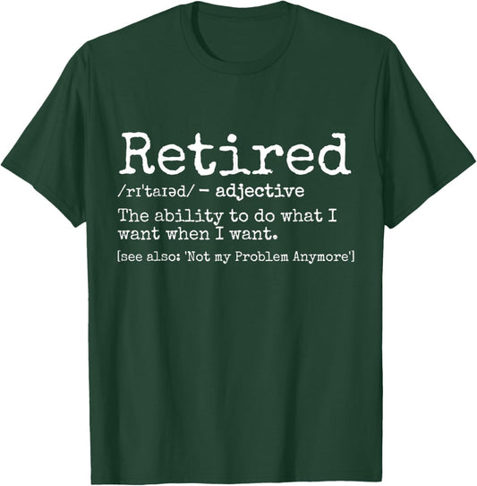 Retired Definition Retirement Definition Men T-Shirt - T-Shirt | Forest