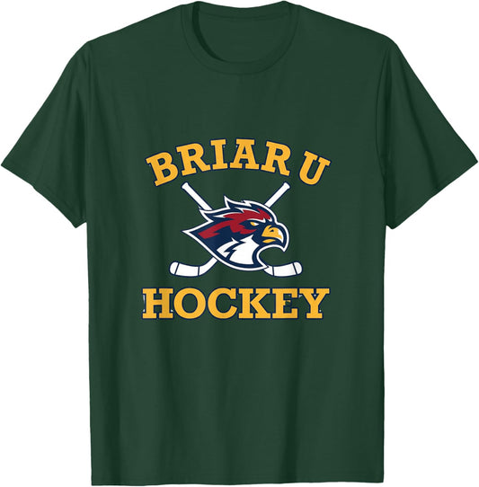 Briar U Hockey Retro College Style Team Mascot T-Shirt - T-Shirt | Forest
