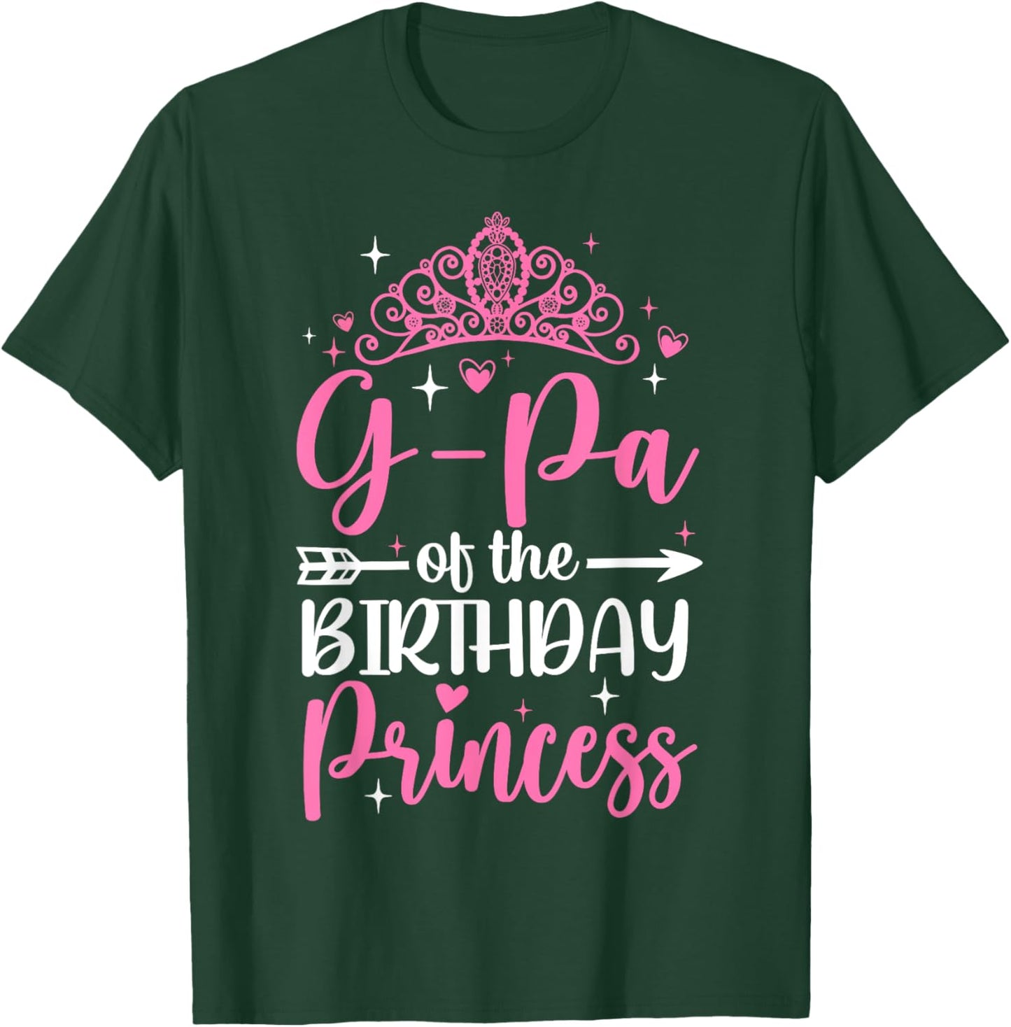 G-Pa Of The Birthday Princess Bday Girl Kid Cute Family T-Shirt - T-Shirt | Forest