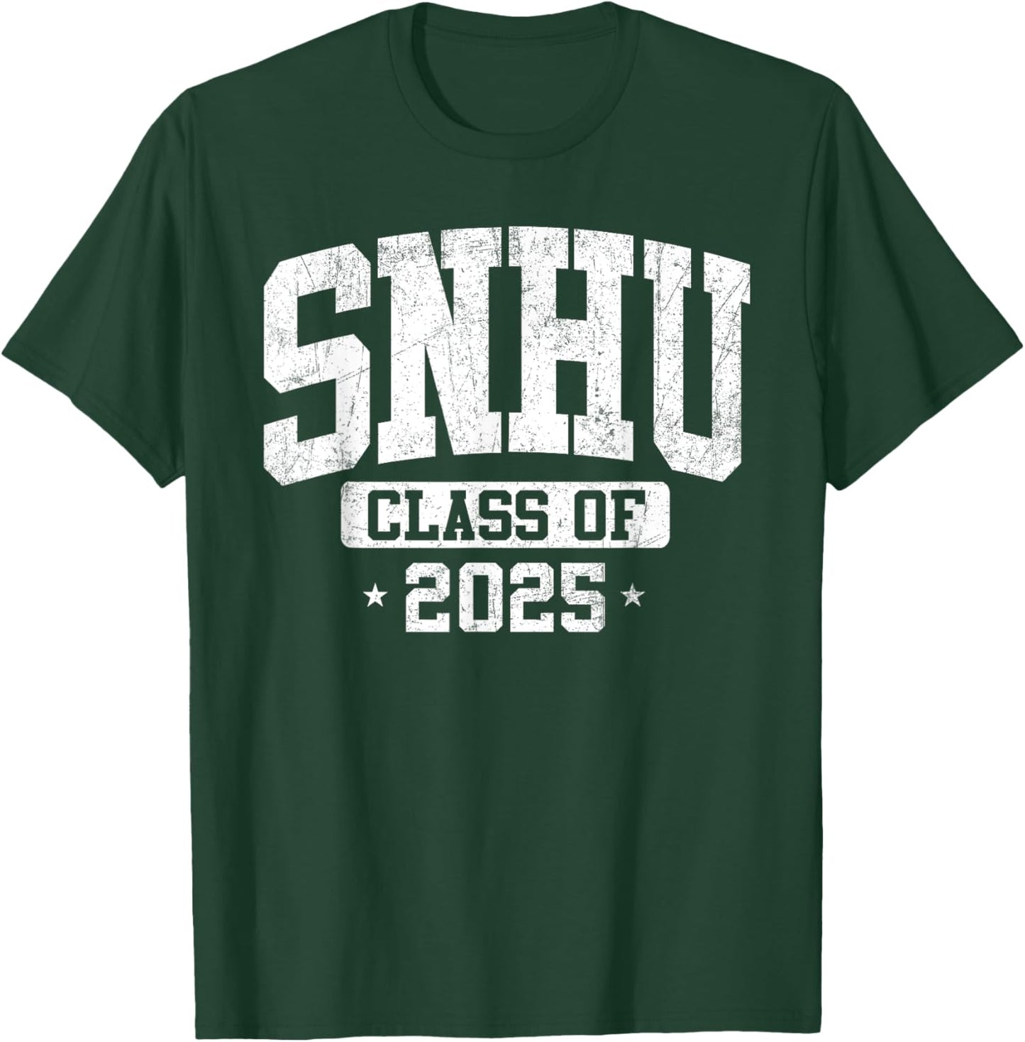 SNHU SNH University Class of 2025 Graduate Arch Vintage T-Shirt - T-Shirt | Forest
