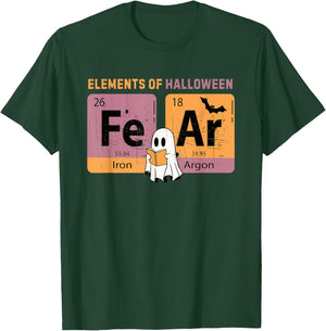 Elements Of Halloween FeAr Periodically Halloween Chemistry T-Shirt - T-Shirt | Forest