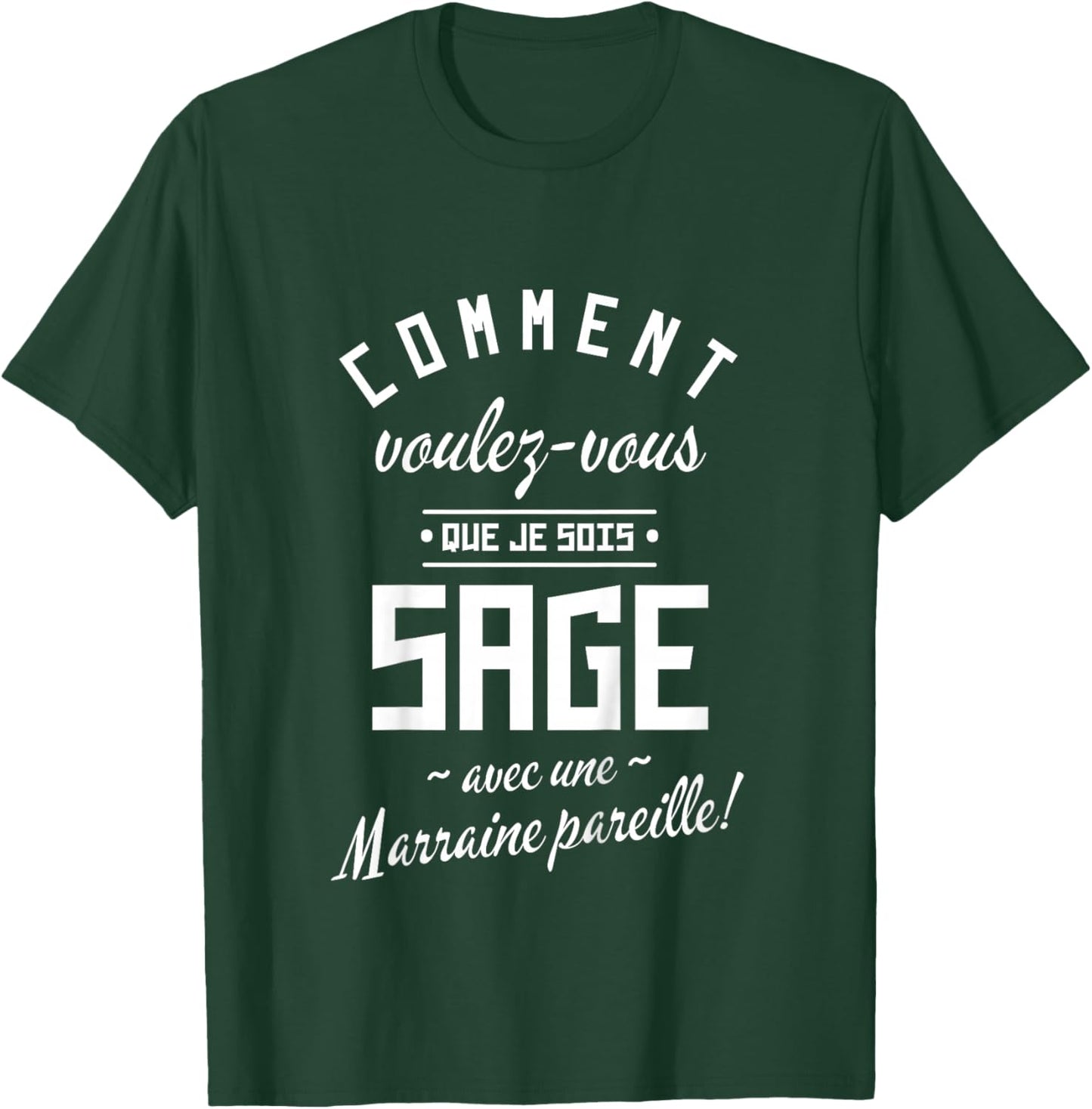 Children's Godmother Godson Sage – Funny Gift Child T-Shirt - T-Shirt | Forest