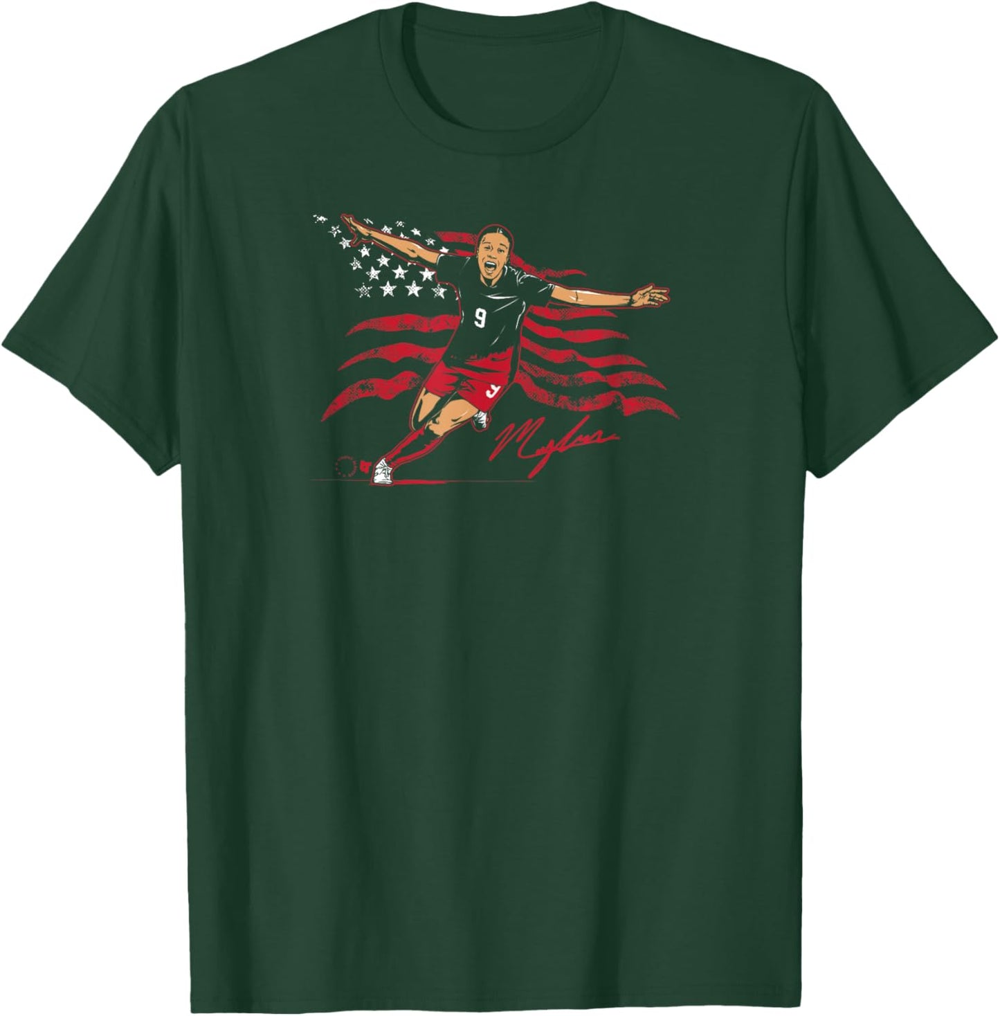 Mallory Swanson: Golden Goal - USA Soccer T-Shirt - T-Shirt | Forest