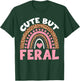 Kids Cute But Feral Toddler Girl Funny Rainbow Leopard Women T-Shirt - T-Shirt | Forest