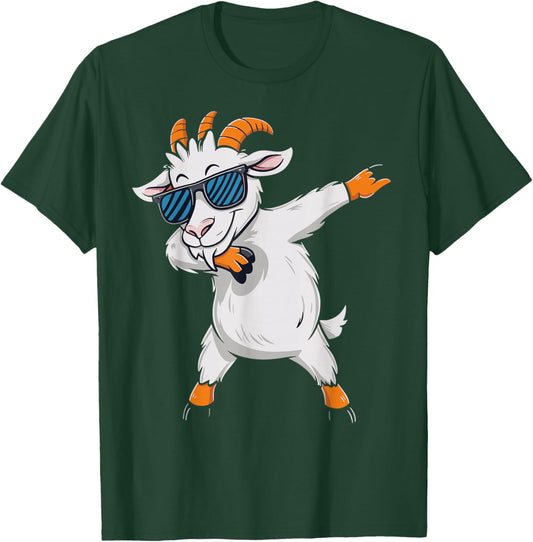 Dabbing Goat Goat Kids Costume Farm Animal T-Shirt - T-Shirt | Forest