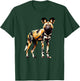 Geometric Art African Wild Dog Painted Dog T-Shirt - T-Shirt | Forest