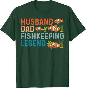 Saltwater Aquarium dad,father, Husband Dad Fishkeeping T-Shirt - T-Shirt | Forest