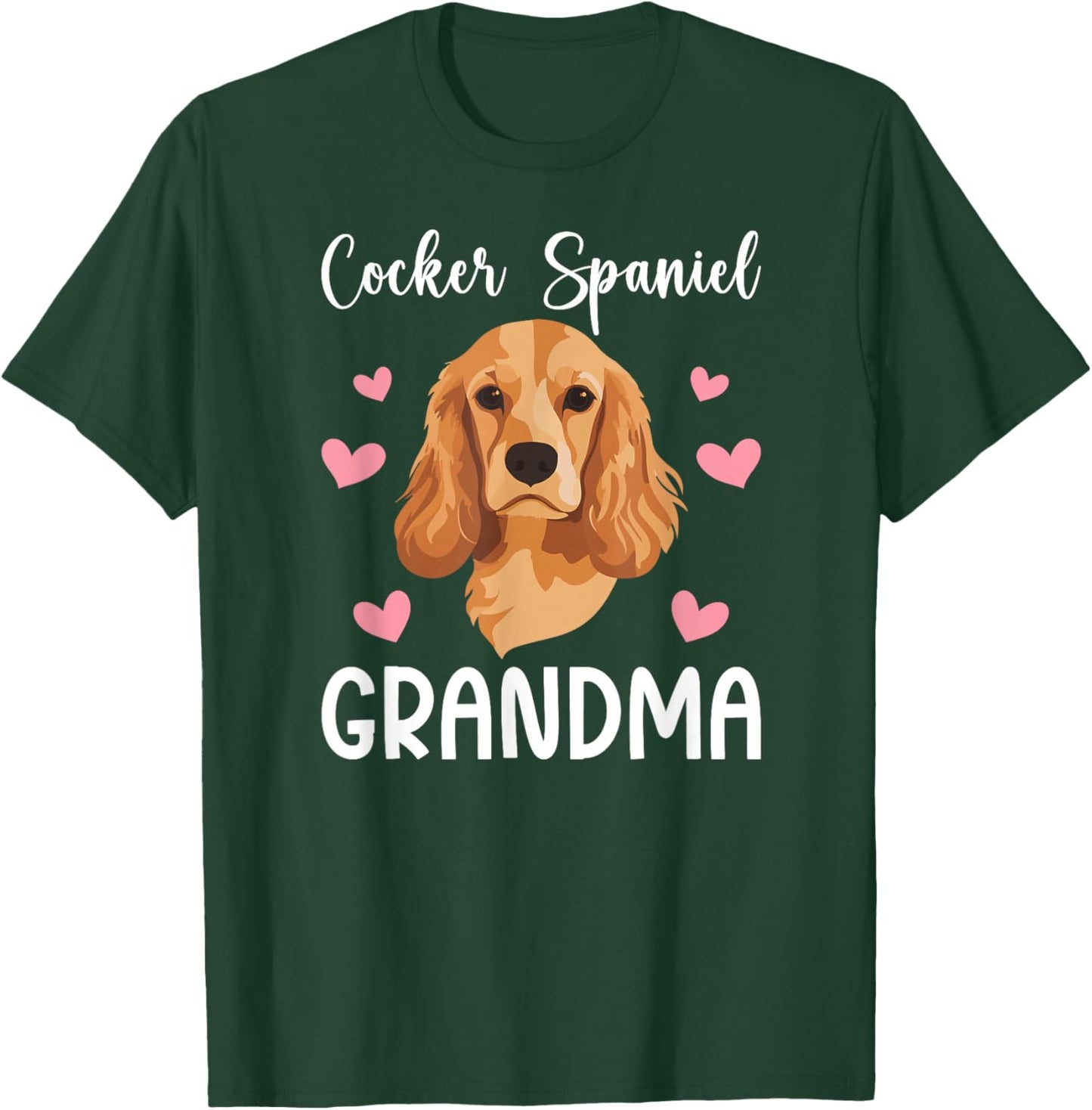 Cocker Spaniel Grandma Of A Cocker Spaniel Grandmother T-Shirt - T-Shirt | Forest