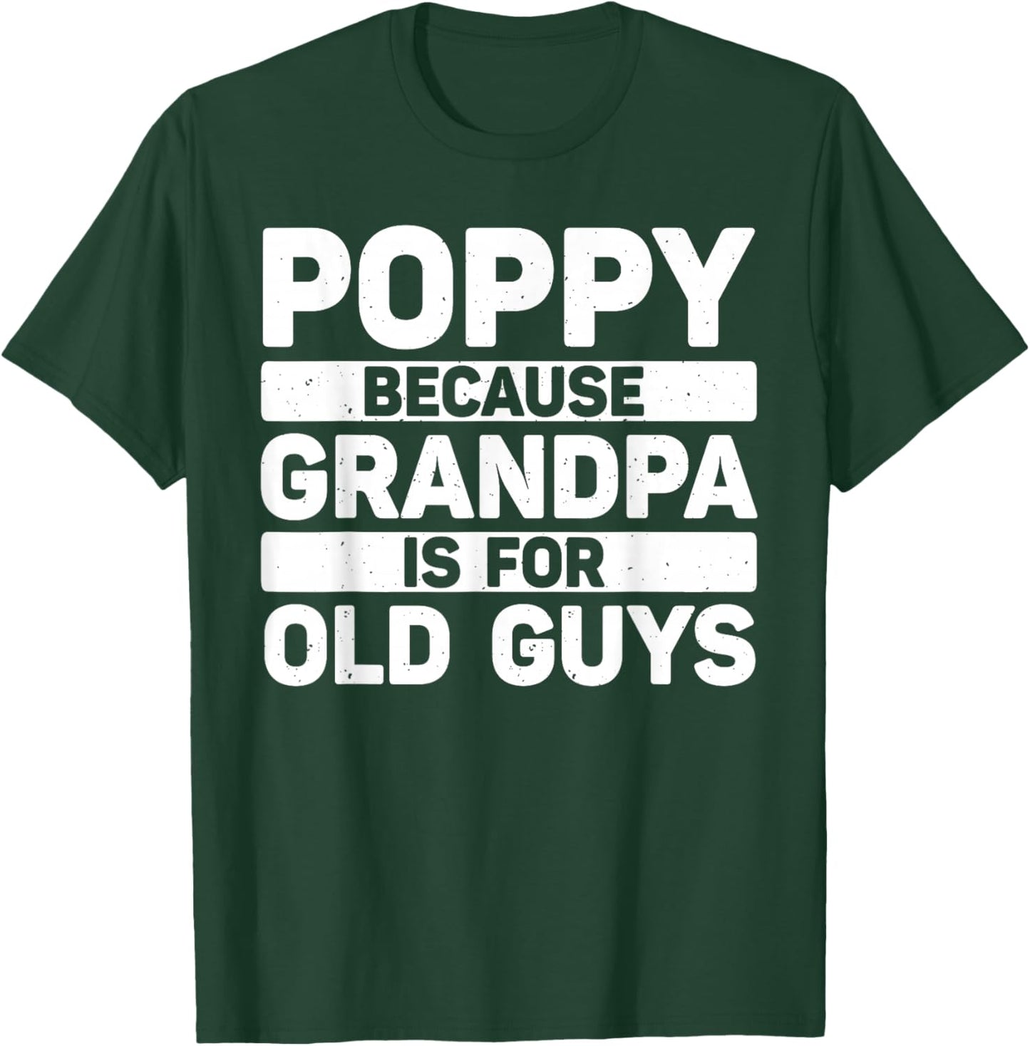 Poppy Design For Grandpa From Grandkids Father's Day Poppy T-Shirt - T-Shirt | Forest