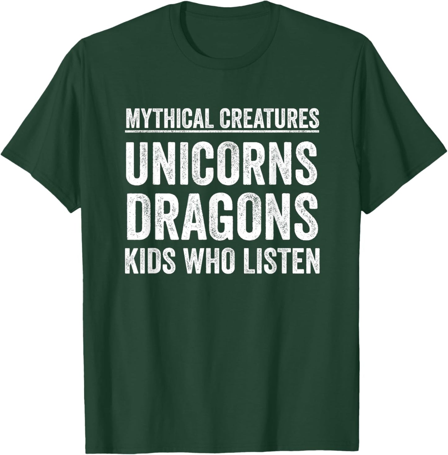 Mythical Creatures Unicorn Dragon Funny Teacher Appreciation T-Shirt - T-Shirt | Forest