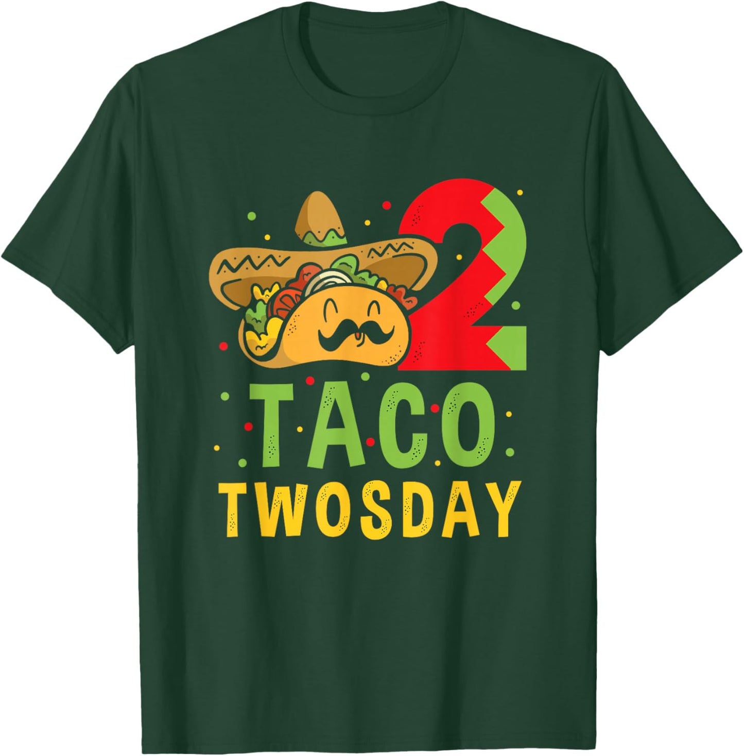 Taco Twosday Toddler 2nd Birthday Party Taco Twosday T-Shirt - T-Shirt | Forest