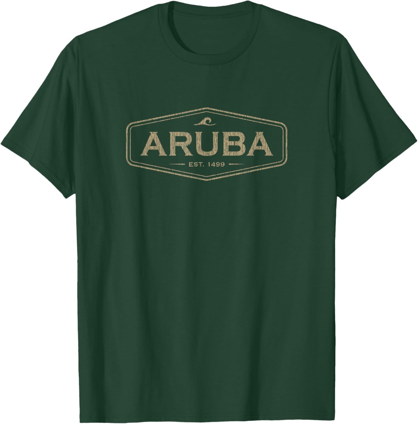 Aruba Est 1499 Throwback Souvenir Vintage T-Shirt - T-Shirt | Forest