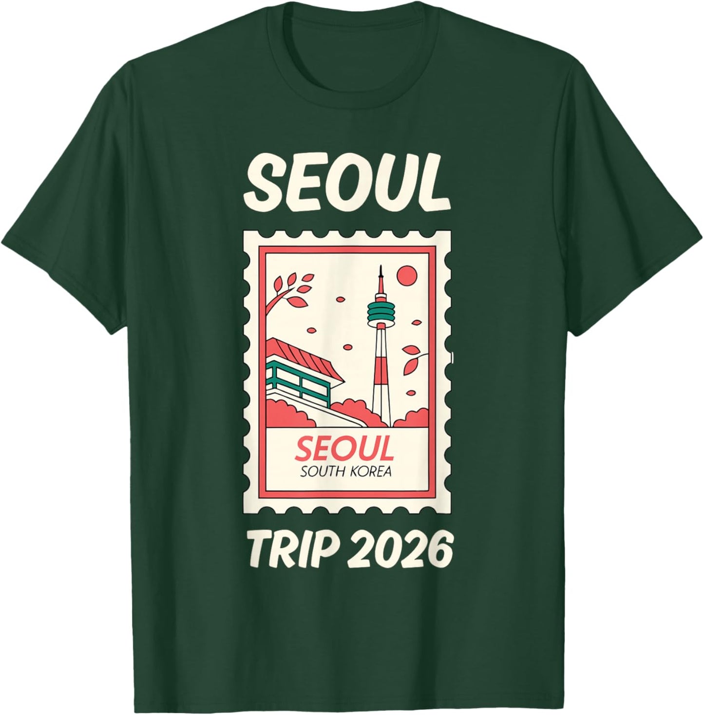 Séoul Voyage 2026! Vacances Corée du Sud T-Shirt - T-Shirt | Forest