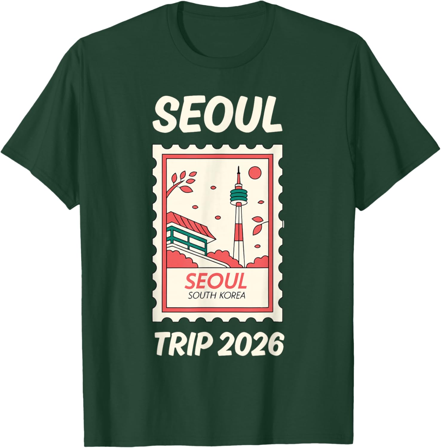 Séoul Voyage 2026! Vacances Corée du Sud T-Shirt - T-Shirt | Forest