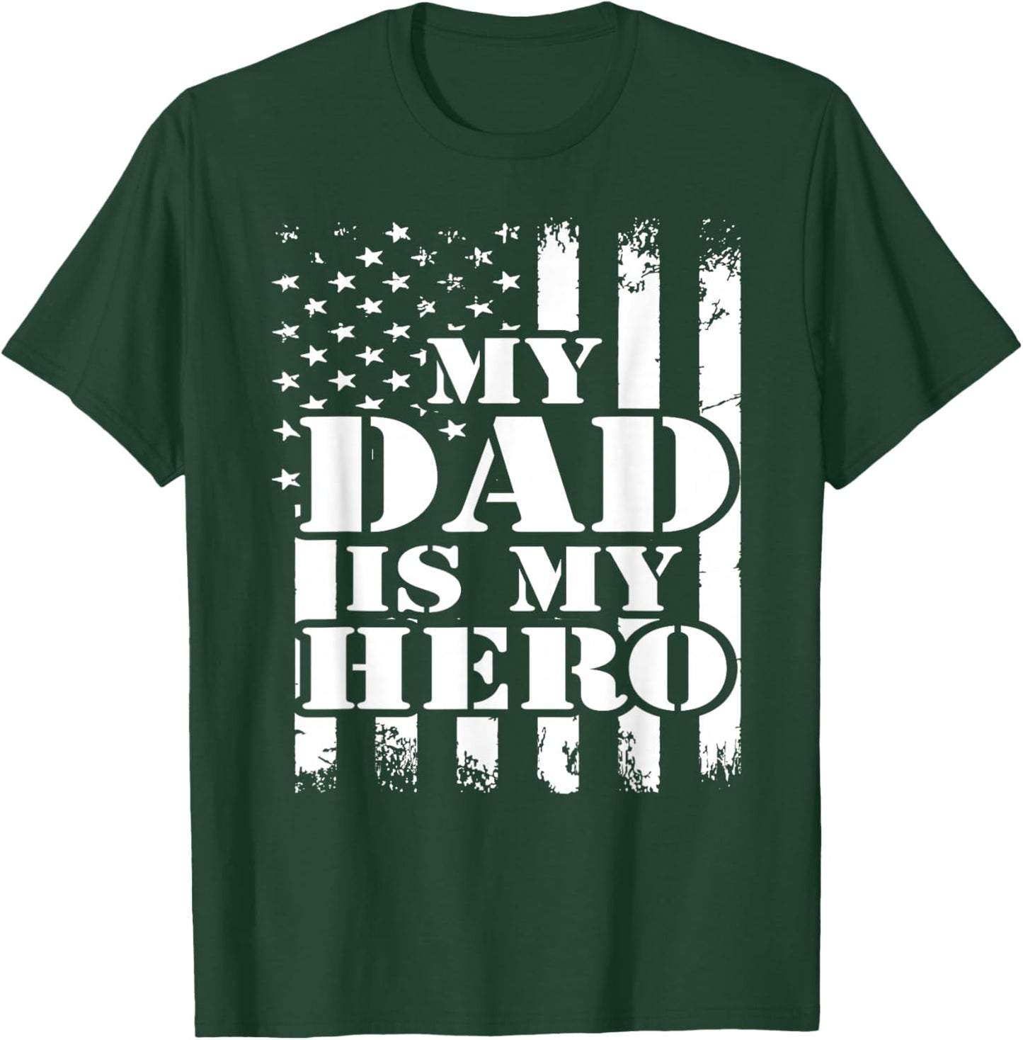 My Dad is My Super Hero Daddy Pa Fathers Day T-Shirt - T-Shirt | Forest