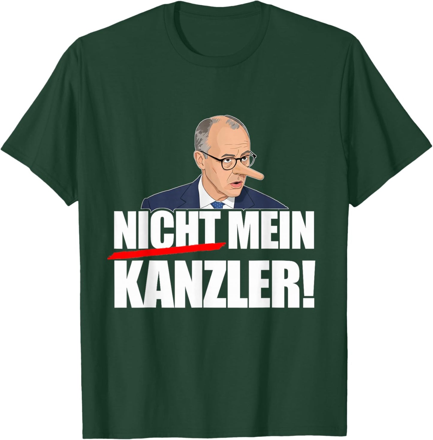 Nicht Mein Kanzler Meme Pinocchio Meme T-Shirt - T-Shirt | Forest