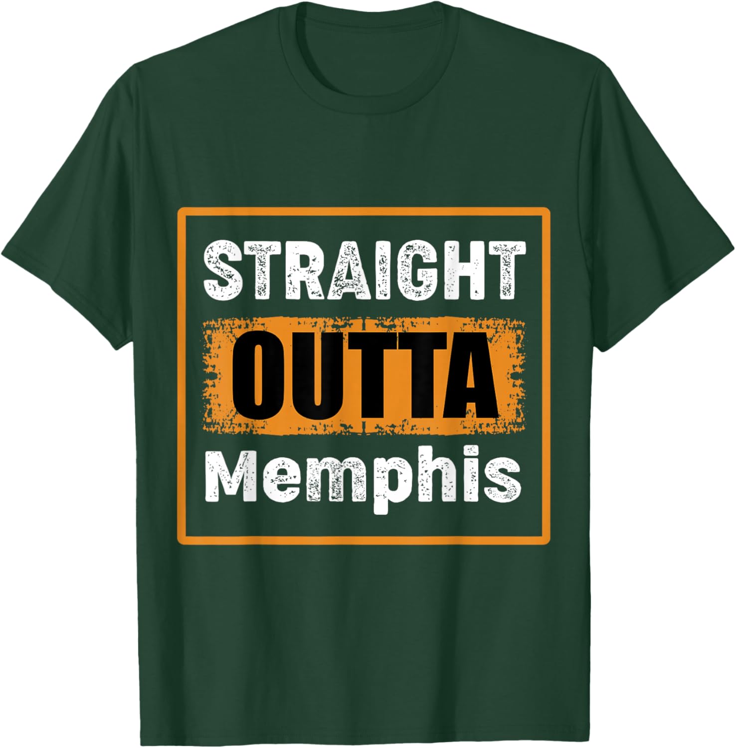 Straight Outta Memphis Tennessee USA Vieilli Vintage T-Shirt - T-Shirt | Forest