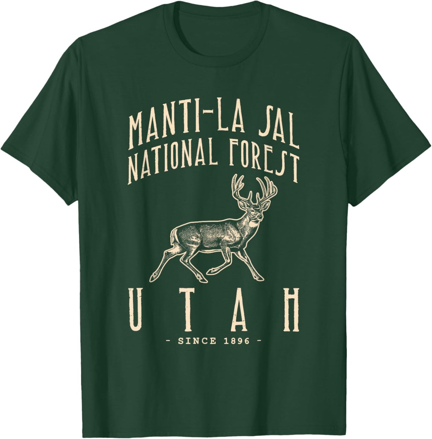 Manti-la Sal National Forest. Mule Deer Hunting in Utah T-Shirt - T-Shirt | Forest