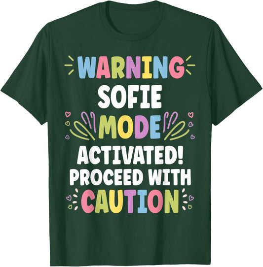 SOFIE Personalized Name Funny Cute Custom SOFIE Name T-Shirt - T-Shirt | Forest