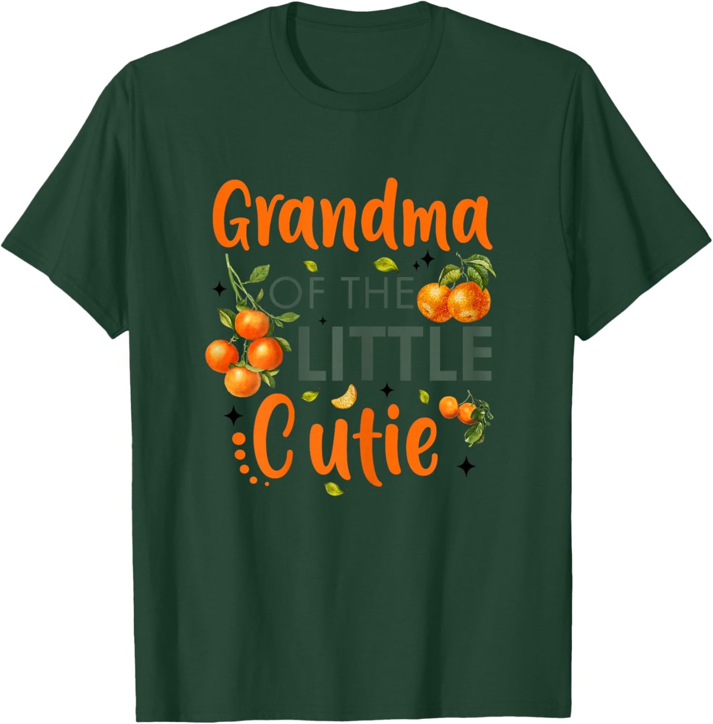 Grandma Of The Little Cutie Orange 1st Birthday Party T-Shirt - T-Shirt | Forest