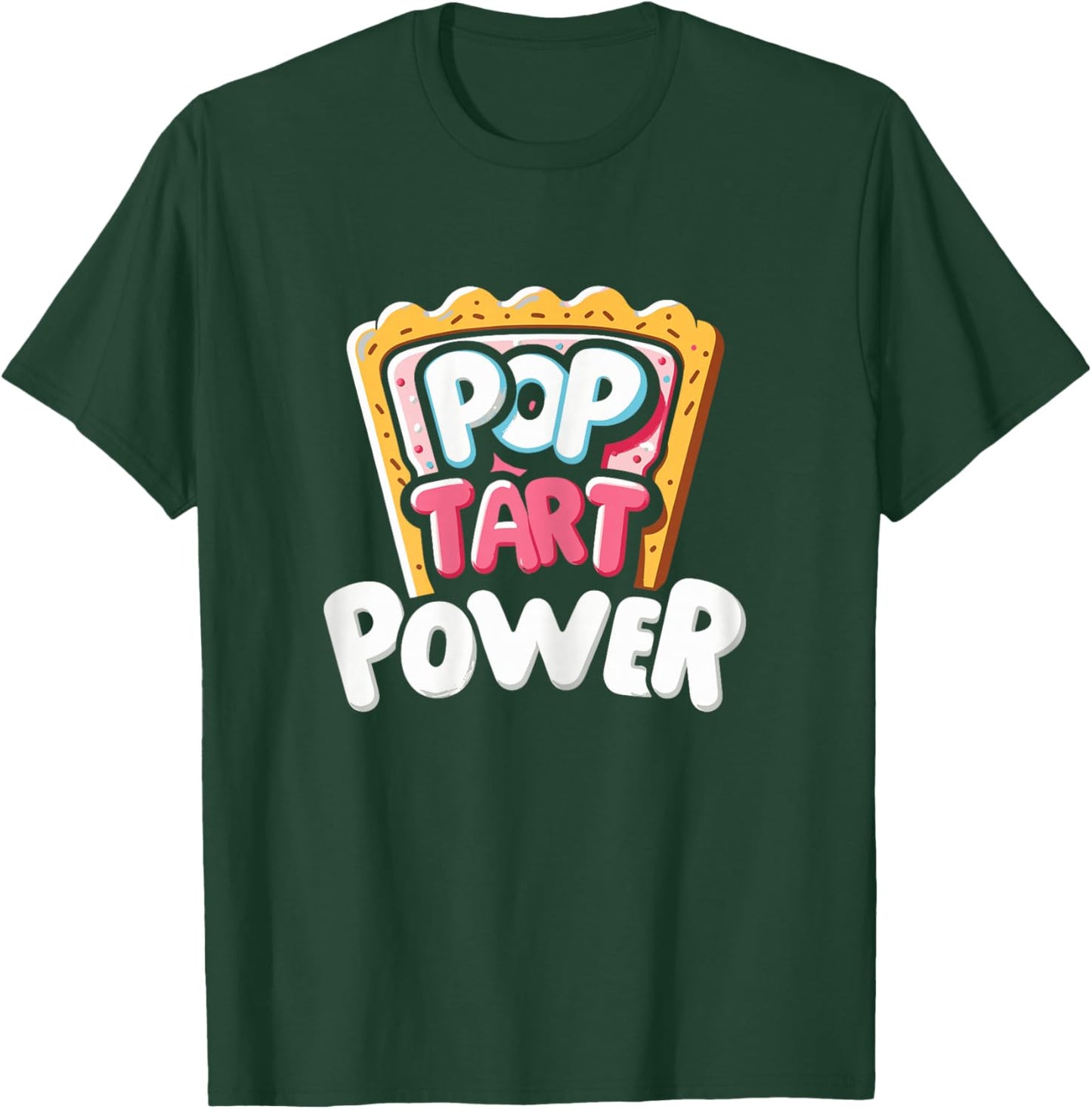 Pop Tart Power! Funny Toaster Pastry Gym Workout T-Shirt - T-Shirt | Forest
