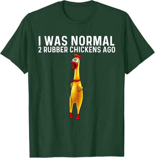 Funny Rubber Chicken Design Women Chicken Toy Lovers T-Shirt - T-Shirt | Forest