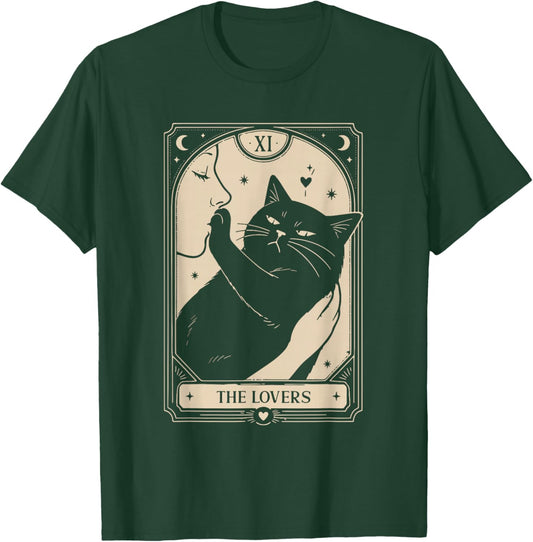 Witchy Cat Tarot Card T-Shirt - T-Shirt | Forest