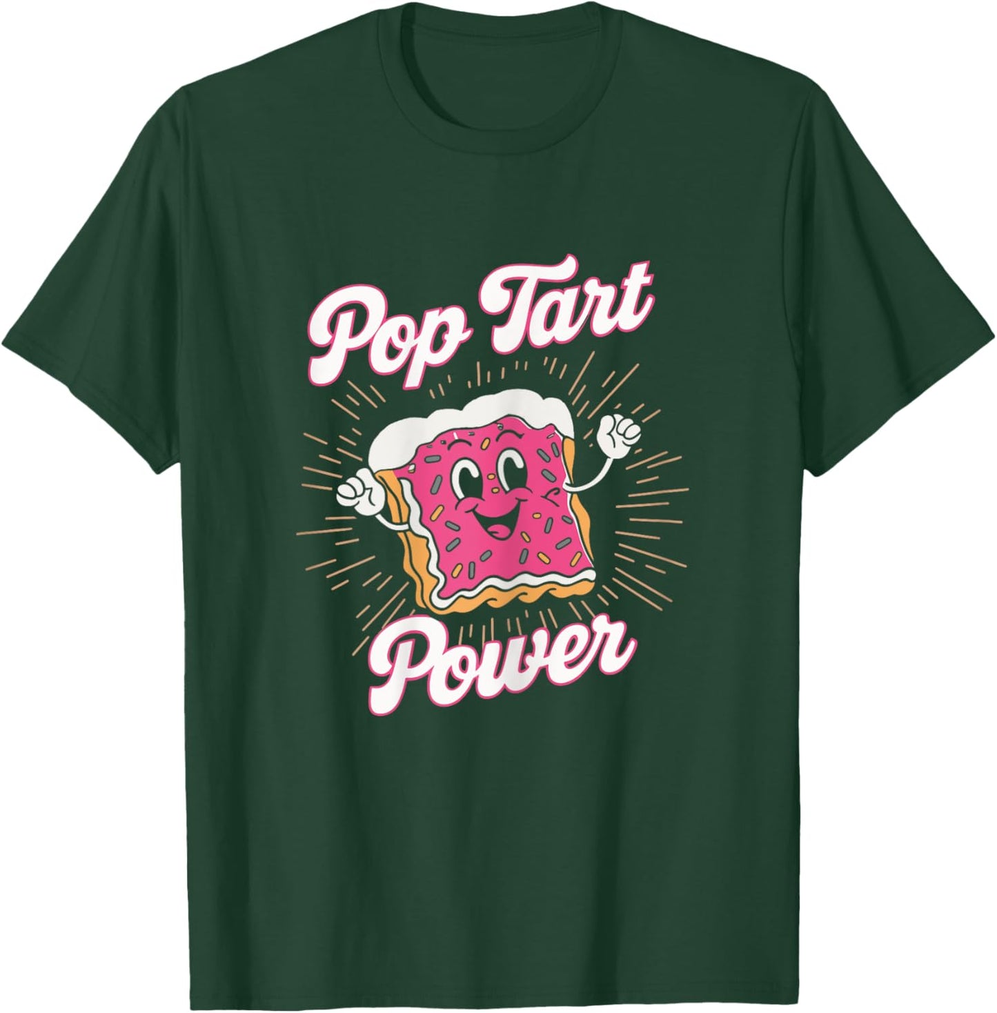 Pop Tart Power! Funny Gym Exercise Poptart Kawaii T-Shirt - T-Shirt | Forest