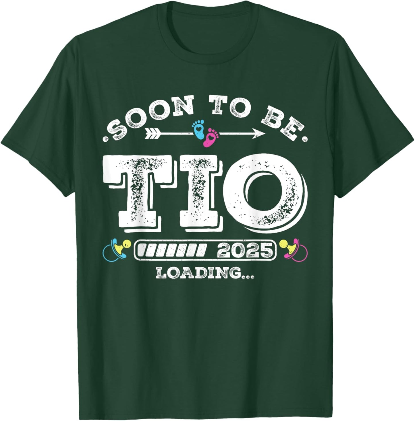 Soon to Be Tio 2025 Loading for Pregnancy Announcement T-Shirt - T-Shirt | Forest
