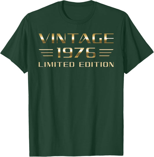 Vintage 1976 Limited Edition Classic Car 50th Birthday T-Shirt - T-Shirt | Forest