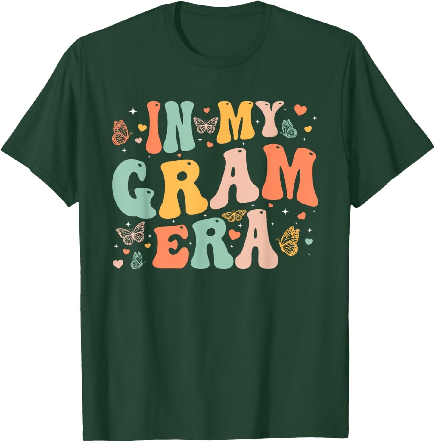 Retro Groovy In My Gram Era Mother's Day Gifts Women T-Shirt - T-Shirt | Forest