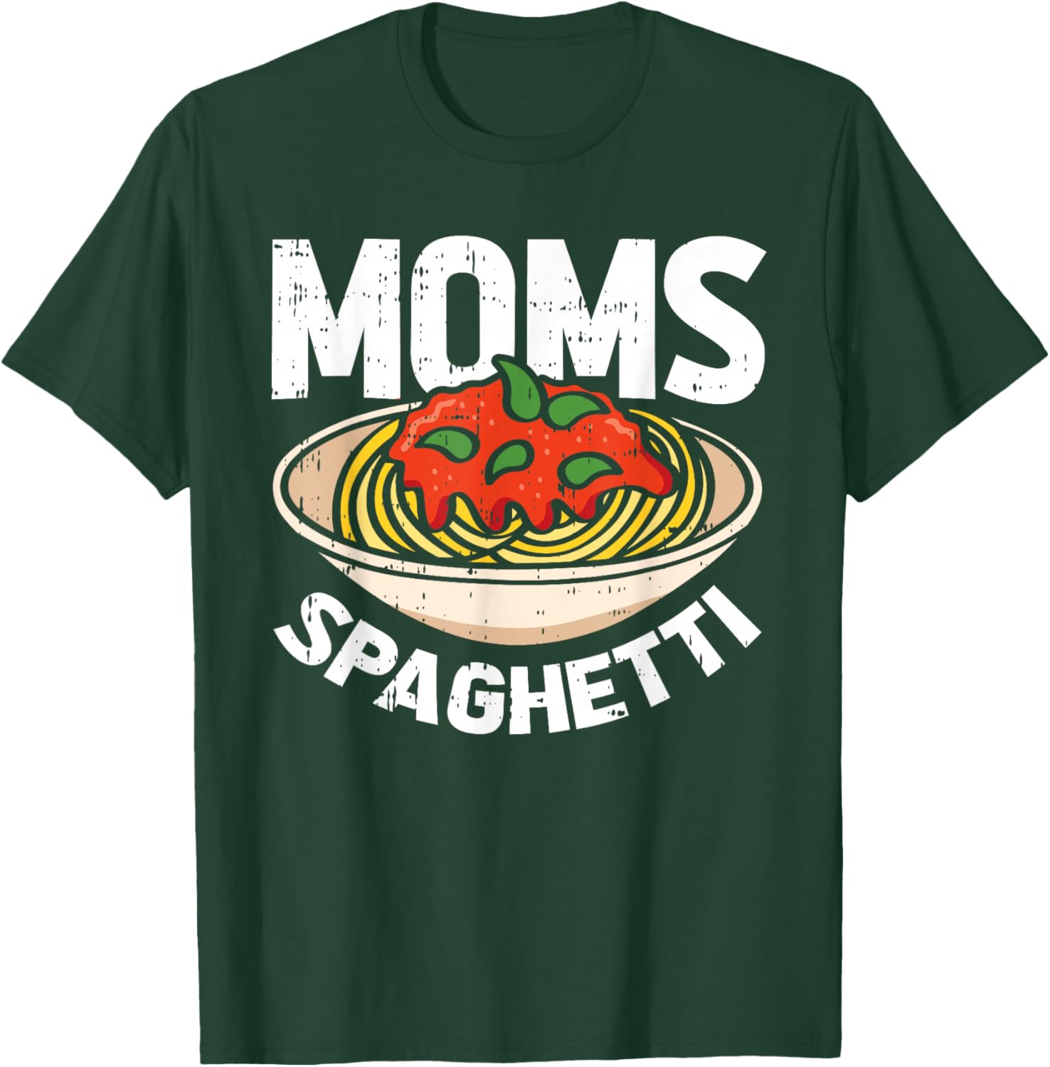 Moms Spaghetti Mothers Day Mama Chef Mommy Momma Wife Women T-Shirt - T-Shirt | Forest