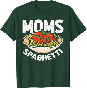 Moms Spaghetti Mothers Day Mama Chef Mommy Momma Wife Women T-Shirt - T-Shirt | Forest