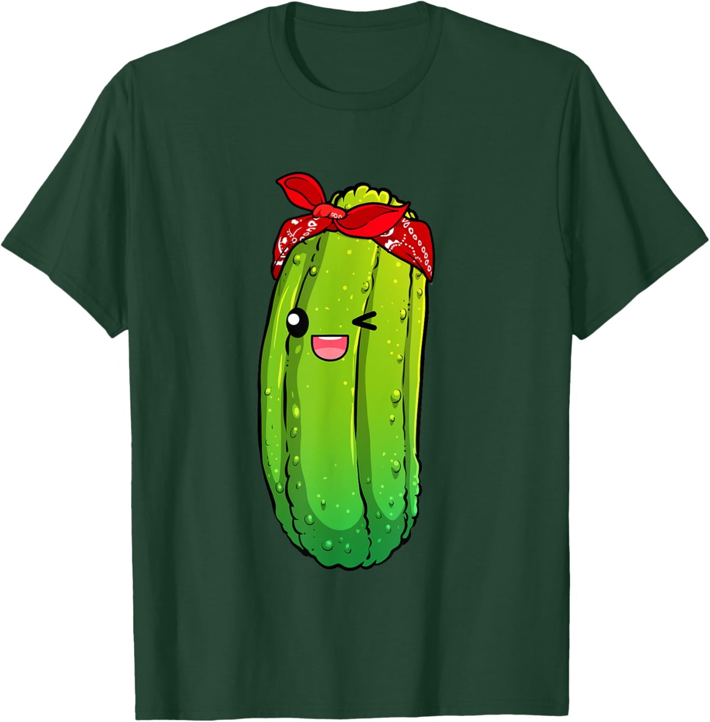 Funny Pickle Art For Boys Girls Kids Cucumber Pickle Novelty T-Shirt - T-Shirt | Forest