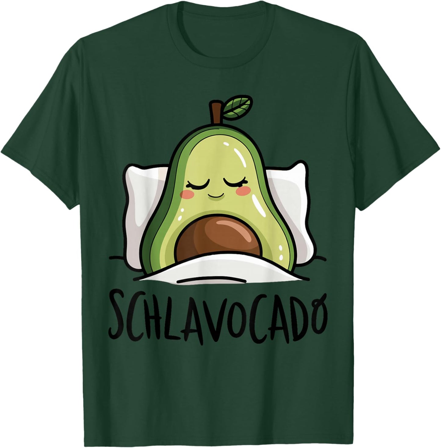Schlavocado Official Sleep Shirt Pyjamas Sleep Avocado , gray, S T-Shirt - T-Shirt | Forest