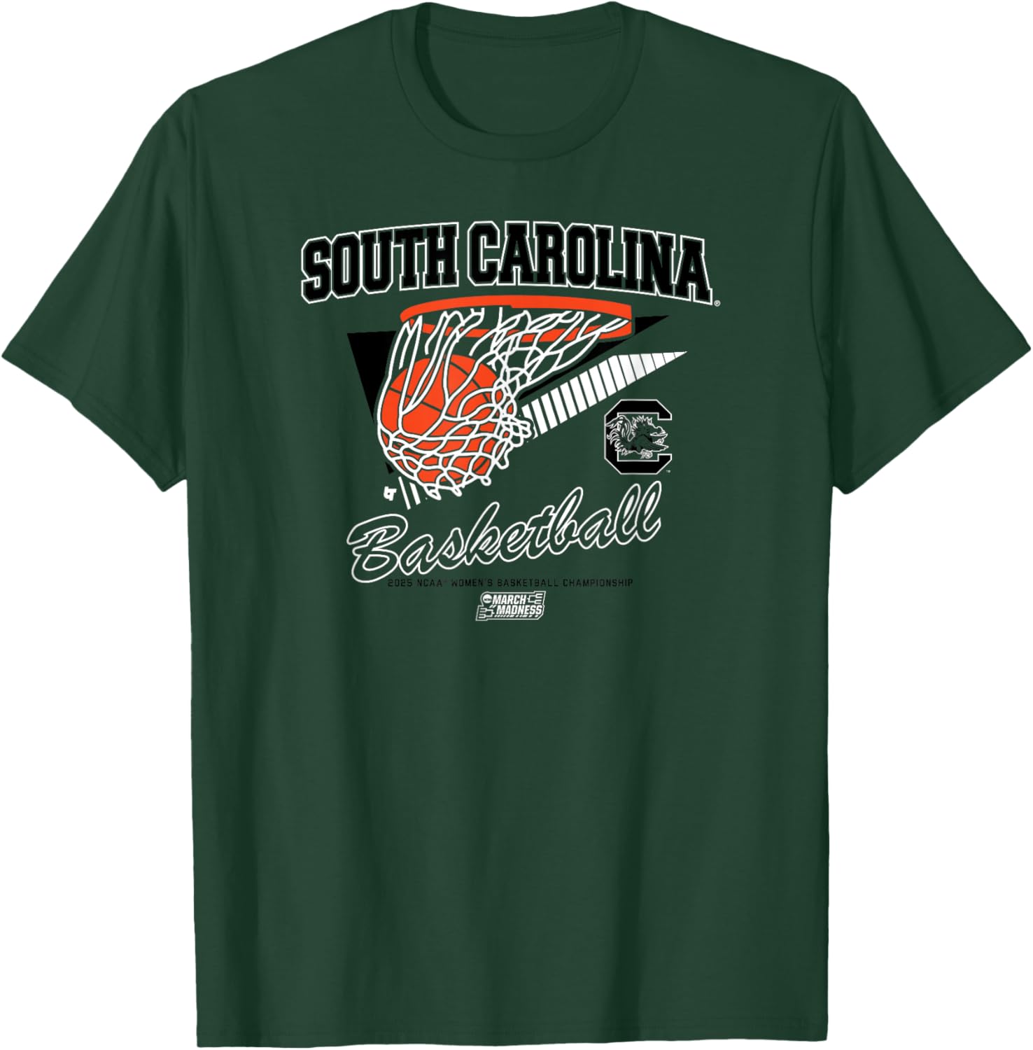 South Carolina Gamecocks Basketball: 2025 March Madness NCAA T-Shirt - T-Shirt | Forest