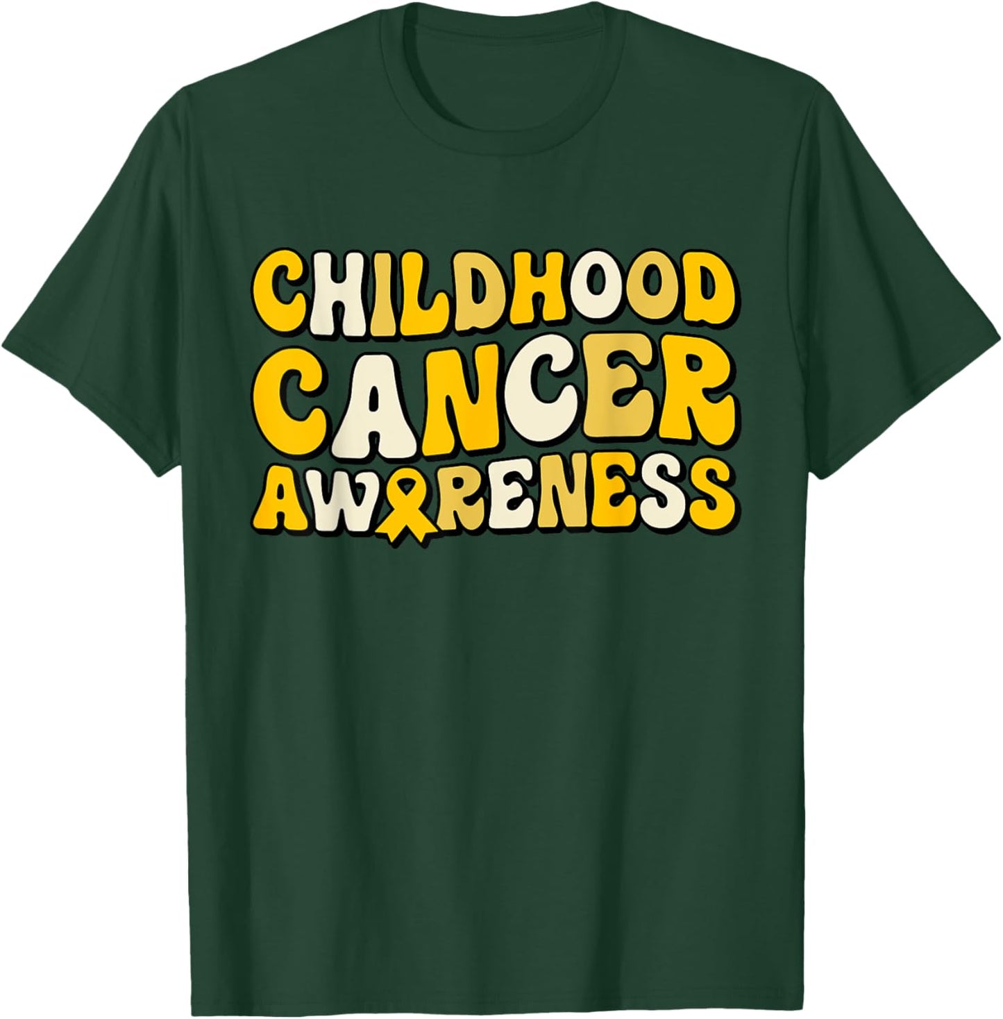 In September We Wear Gold - Childhood Cancer Awareness T-Shirt - T-Shirt | Forest