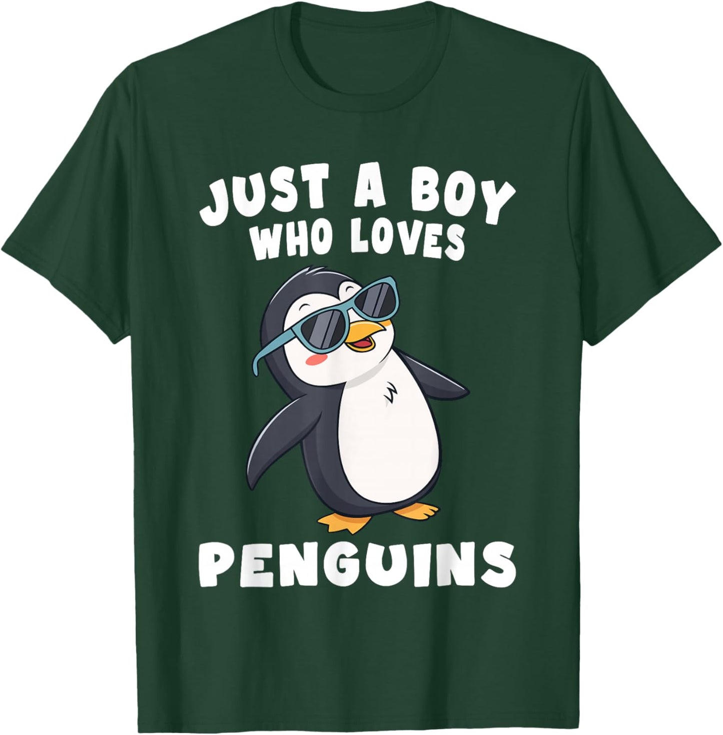 Just a Boy who Loves Penguins Kids Boys Penguin T-Shirt - T-Shirt | Forest