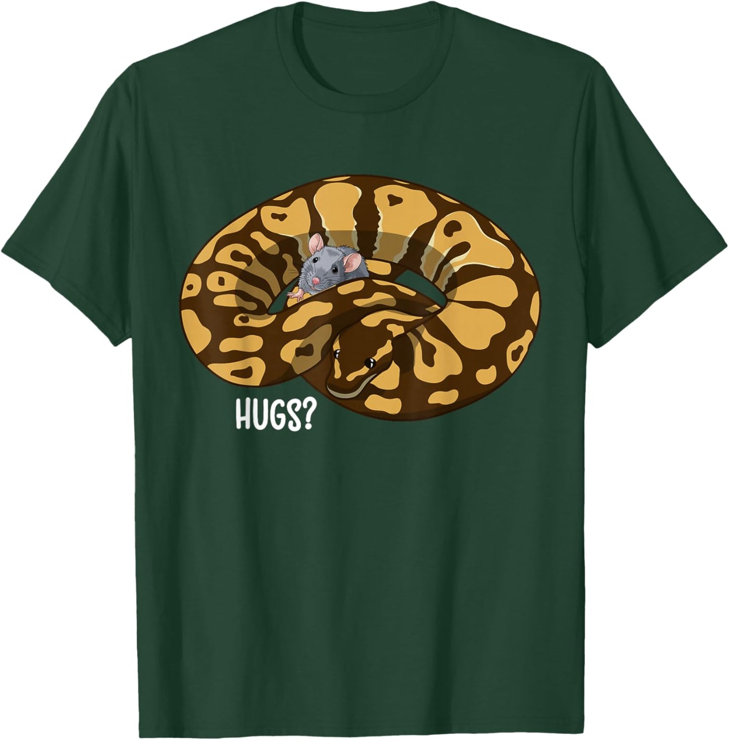 Hugs Ball Python Owner Ball Python Lover Ball Python Snake T-Shirt - T-Shirt | Forest