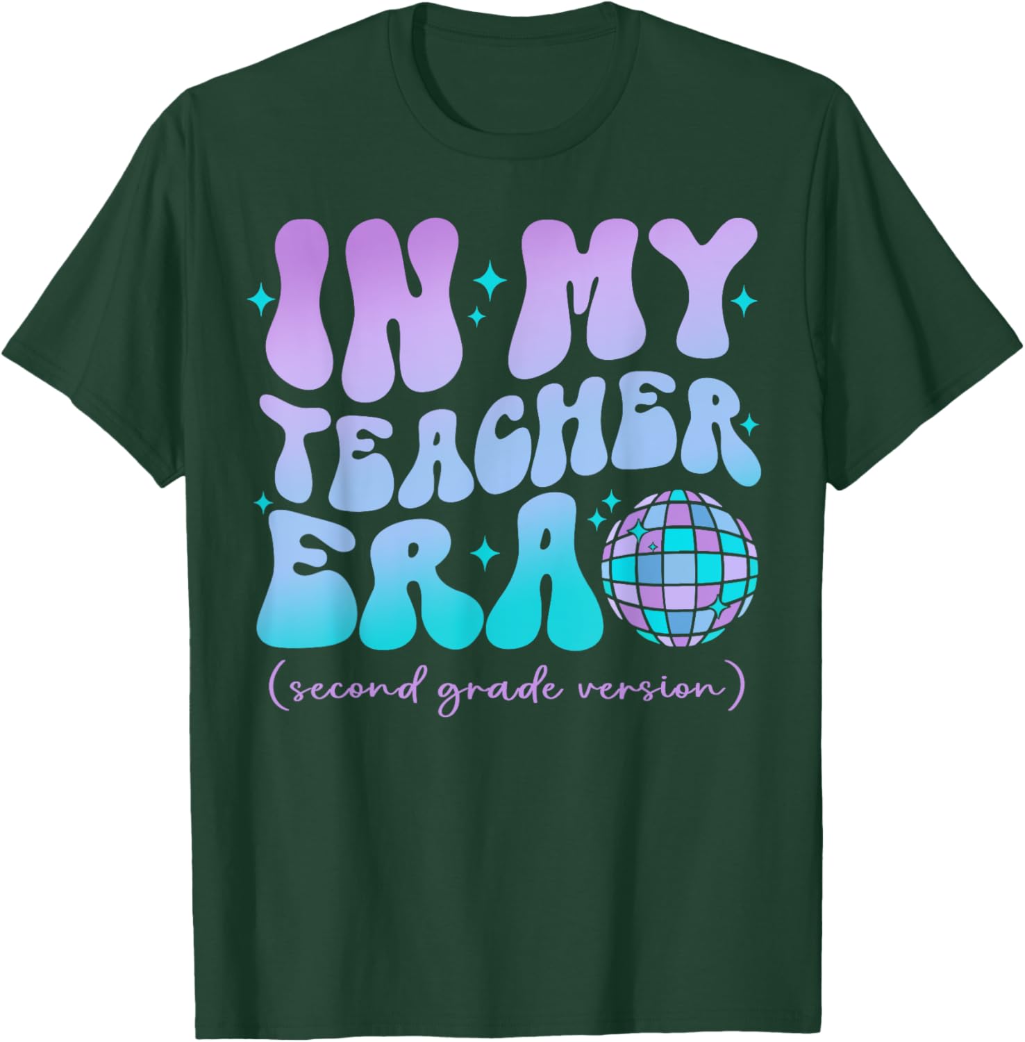 In My Teacher Era Back To School 2nd Grade Version T-Shirt - T-Shirt | Forest