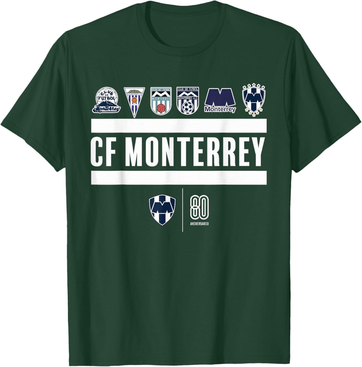 Rayados de Monterrey Aniversario N°80 T-Shirt - T-Shirt | Forest