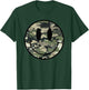 Camouflage Old Camo Happy Face T-Shirt - T-Shirt | Forest