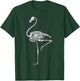 Skeleton Flamingo Halloween T-Shirt - T-Shirt | Forest