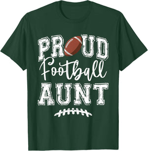 Proud Football Aunt Auntie Funny College That's My Nephew T-Shirt - T-Shirt | Forest