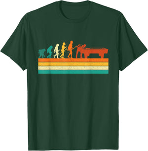 Billiard Evolution - 8 Ball Billiard Game Pool Player T-Shirt - T-Shirt | Forest