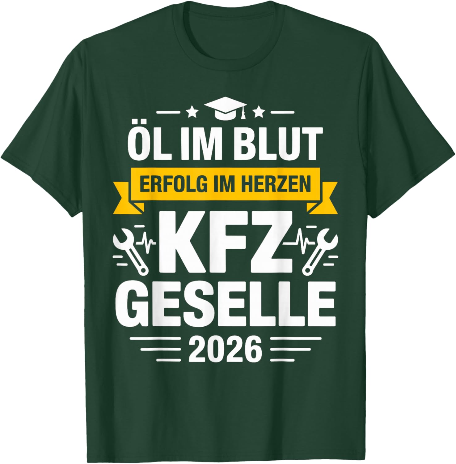 Geselle 2026 with German Text [German Language] T-Shirt - T-Shirt | Forest