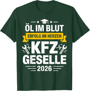 Geselle 2026 with German Text [German Language] T-Shirt - T-Shirt | Forest